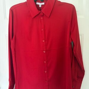 Elegant Red Women's Blouse